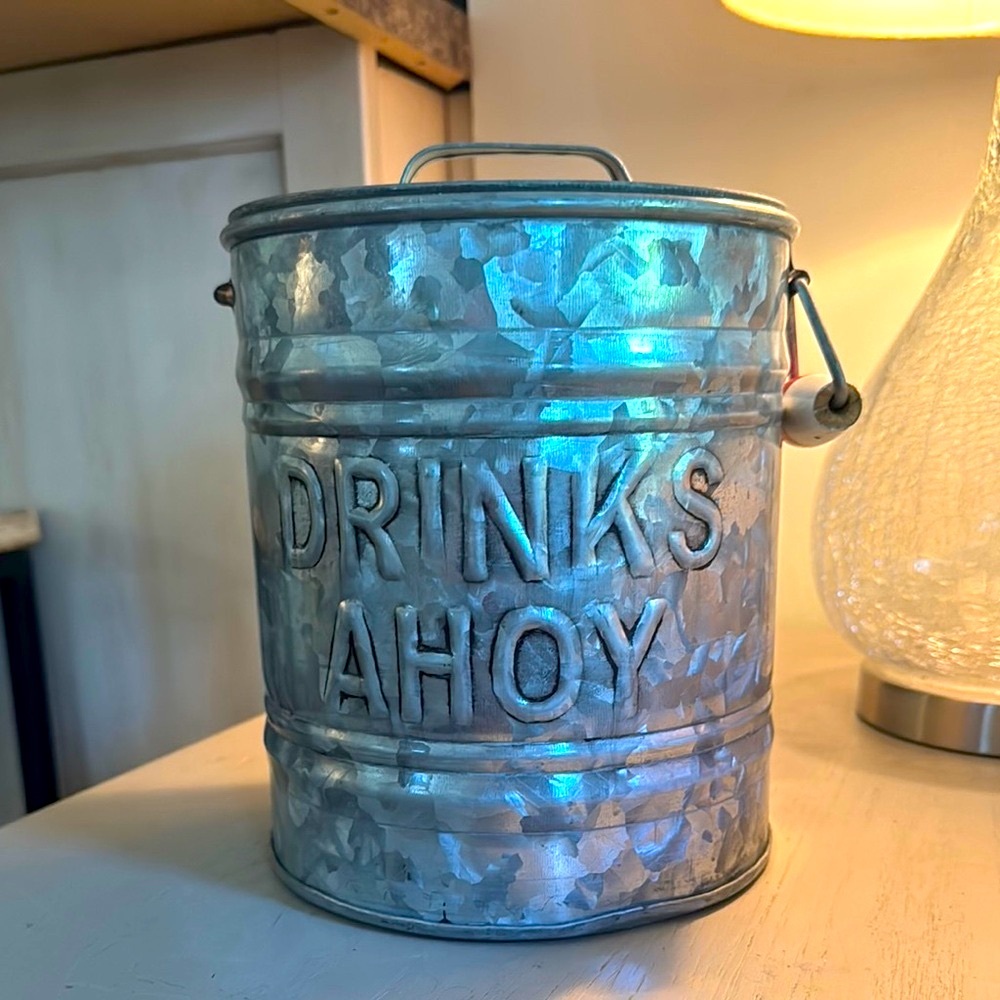 Cynthia Rowley Silver Textured Ice Bucket
